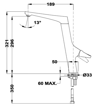 Схема встраивания Teka SN 915 Chrome